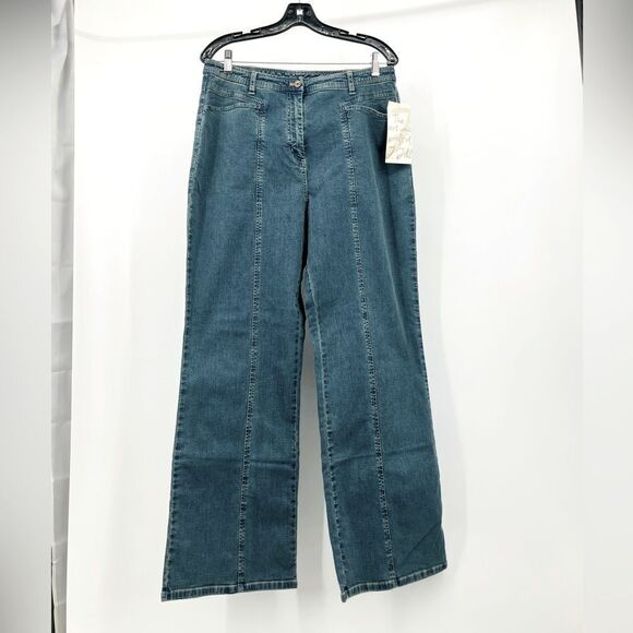 New with tags | j.jill out of the blue wide leg jeans | size 12 - Picture 1 of 7